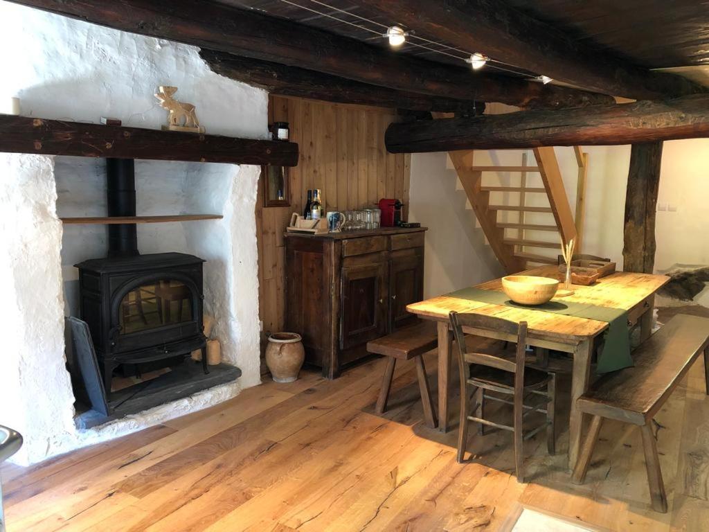 Mon Roc - Maison De Montagne Atypique Avec Vue La Grave Buitenkant foto